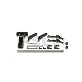 208500 - FES X5 CNC Main Rotor Yoke Set (Black anodized) Gaui X5